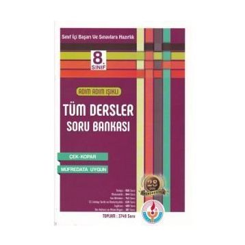 Bilal Işıklı Yayınları 8.Sınıf Adım Adım Işıklı Tüm Dersler Soru Bankası