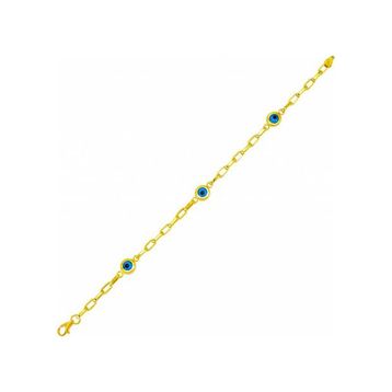 Bilezikhane 14BLK0065 5,20 gr 14 Ayar Altın Nazar Boncuklu Bileklik