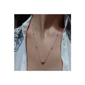 Bilezikhane 14KLY0604 Altın Dorikalı Mineli Kolye