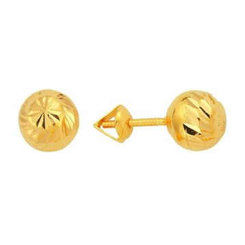 BİLEZİKHANE 22 Ayar Altın Top Küpe 2.50 Gram 22KPE0051