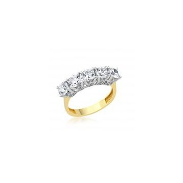 Bilezikhane Altın Beş taş 4.10 Gram 14 Ayar Yüzük