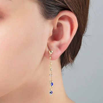 Bilezikhane Altın Gözlü Dorika 1.40 gr Küpe