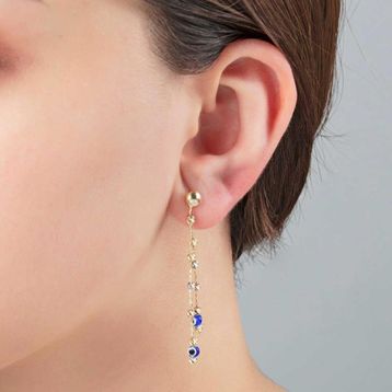 Bilezikhane Altın Gözlü Dorika 1.40 gr Küpe
