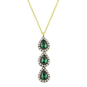 Bilezikhane Damla Tria 2.38 Gram 14 Ayar Altın Kolye