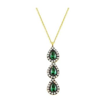 Bilezikhane Damla Tria 2.38 Gram 14 Ayar Altın Kolye