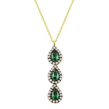 Bilezikhane Damla Tria 2.38 Gram 14 Ayar Altın Kolye