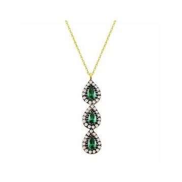 Bilezikhane Damla Tria 2.38 Gram 14 Ayar Altın Kolye