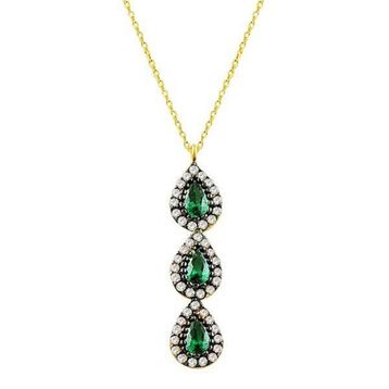 Bilezikhane Damla Tria 2.38 Gram 14 Ayar Altın Kolye
