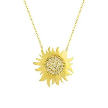 Bilezikhane Güneş 2.37 Gram 14 Ayar Altın Kolye