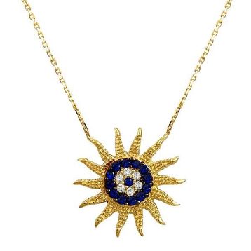 Bilezikhane Güneş 2.56 Gram 14 Ayar Altın Kolye
