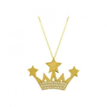 Bilezikhane Kral Tacı 14 Ayar Altın 3.10 Gram Kolye