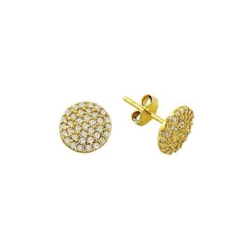 Bilezikhane Oval 1.52 Gram 14 Ayar Altın Küpe