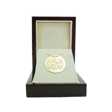 Bilezikhane Plaka Allahuekber-3 3.50 Gram 14 Ayar Altın Kolye