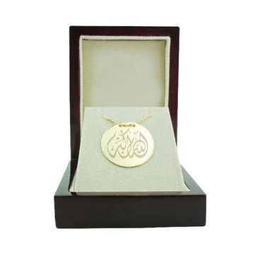 Bilezikhane Plaka Allahuekber-3 3.50 Gram 14 Ayar Altın Kolye