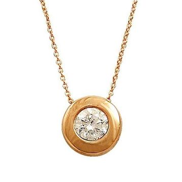 Bilezikhane Tektaş 1.40 Gram 14 Ayar Altın Zirkon Taşlı Kolye