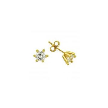 Bilezikhane Tektaş Sarı 1.77 Gram 14 Ayar Altın Küpe