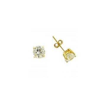 Bilezikhane Tektaş Sarı 1.87 Gram 14 Ayar Altın Küpe