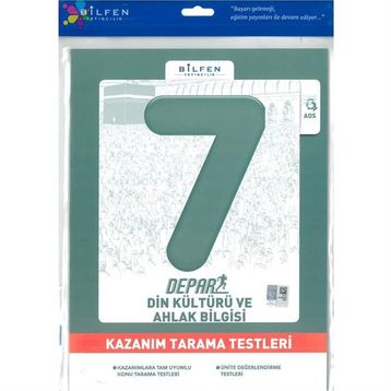 Bilfen Yayınları 7. Sınıf Din Kültürü ve Ahlak Bilgisi Depar Kazanım Tarama Testleri