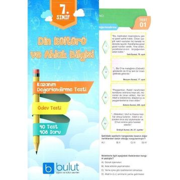 Bilfen Yayınları 7. Sınıf Din Kültürü ve Ahlak Bilgisi Depar Kazanım Tarama Testleri