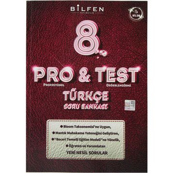 Bilfen Yayınları 8. Sınıf LGS Pro&Test Türkçe Soru Bankası