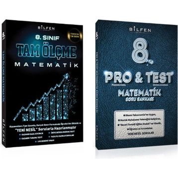 Bilfen Yayınları - 8. Sınıf Matematik Tam Ölçme - Protest Soru Bankası 2 Kitap