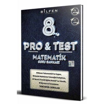Bilfen Yayınları 8. Sınıf Pro&test Matematik Soru Bankası