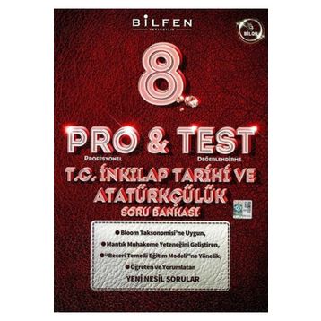 Bilfen Yayınları 8. Sınıf T.C. İnkılap Tarihi ve Atatürkçülük ProTest Soru Bankası