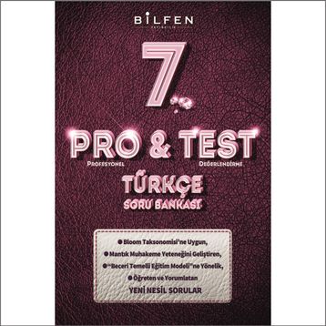 Bilfen Yayınları Pro&Test 7. Sınıf Türkçe Yeni Nesil Soru Bankası