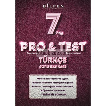 Bilfen Yayınları Pro&Test 7. Sınıf Türkçe Yeni Nesil Soru Bankası