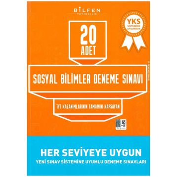 Bilfen Yayınları TYT Sosyal Bilimler 20'li Deneme Seti 2020