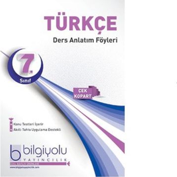 Bilgiyolu Yayınları 7. Sınıf Türkçe Ders Anlatım Föyü