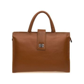 Bilik Deri BLM093045 Taba Rolax Deri Unisex Laptop ve Evrak Çantası