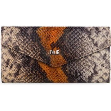 Bilik Deri BSH 3071 Bej Yılan Taba Kadın Cüzdan