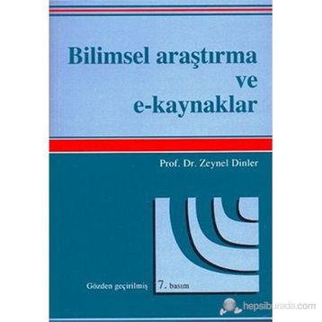 Bilimsel Araştırma ve E-Kaynaklar - Zeynel Dinler
