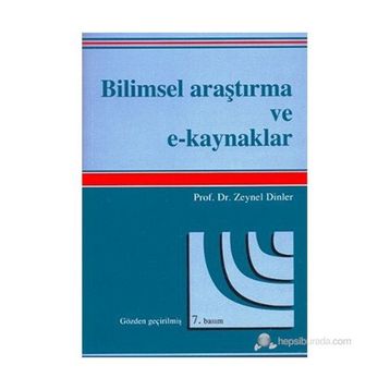 Bilimsel Araştırma ve E-Kaynaklar - Zeynel Dinler