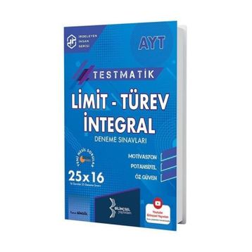 Bilinçsel AYT Testmatik Limit Türev İntegral Deneme Sınavları