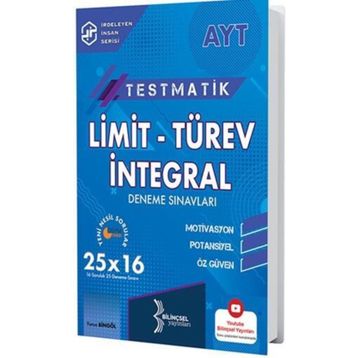 Bilinçsel Yayınları Testmatik Limit Türev Integral Deneme Sınavları