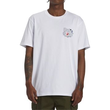 Billabong ABYZT02273 Worded Tees Beyaz Erkek T-shirt