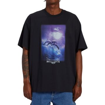 Billabong ABYZT02283 Dolphin Love Siyah Erkek T-shirt