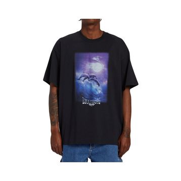 Billabong ABYZT02283 Dolphin Love Siyah Erkek T-shirt
