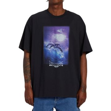 Billabong ABYZT02283 Dolphin Love Siyah Erkek T-shirt
