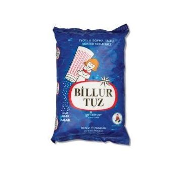 Billur 1,5 kg Poşet İyotlu Tuz
