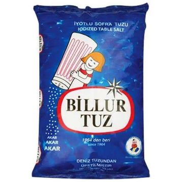 Billur Tuz 750 gr Rafine İyotlu Sofra Tuzu