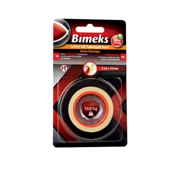 Bimeks Bez Dokulu Lif Takviyeli 19mm x 2mt 160 kg Şeffaf Bant