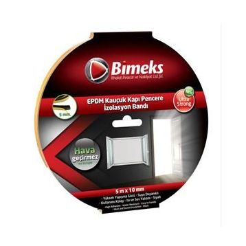 Bimeks Siyah 5 mm Kauçuk Kapı Pencere Bandı
