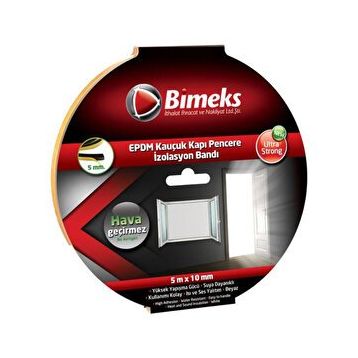 Bimeks Siyah 5 mm Kauçuk Kapı Pencere Bandı