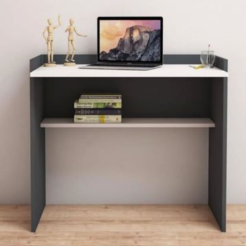 Bimossa S1030 Mehpare Antrasit/Beyaz Çalışma Masası