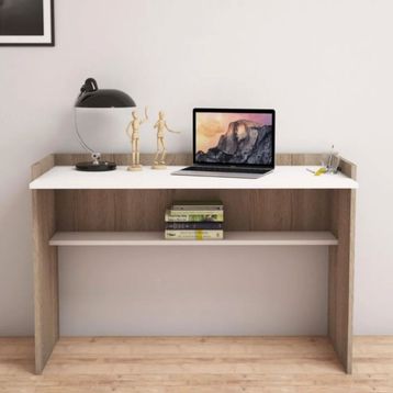 Bimossa S6020 Nazende Ceviz/Beyaz Çalışma Masası
