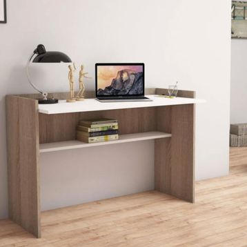 Bimossa S6020 Nazende Ceviz/Beyaz Çalışma Masası