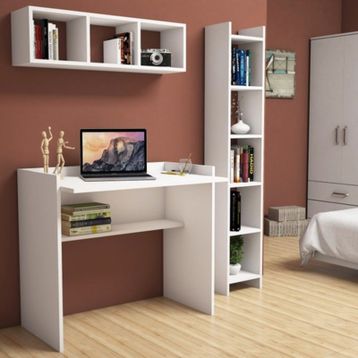 Bimossa U1040 Nurbanu Beyaz Çalışma Masası